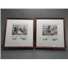 Image 1 : 2 Signed And Numbered Ward Bros Decoy Prints- Print 1 1920 Bluebill and 1926 Pintail- 124/450- Print