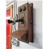 Image 3 : Antique Crank Wall Telephone- 26" X 9.5"