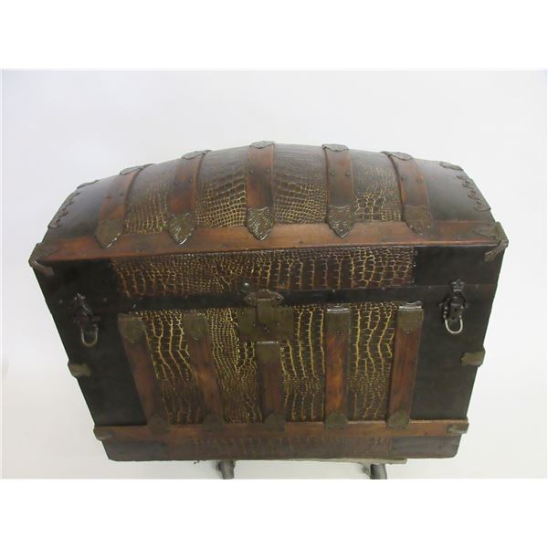 Very Nice Domed Top Trunk- 36"W X 28"H X 21"D