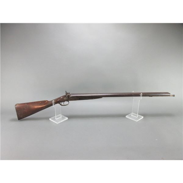 Unidentified Percussion SideXSide Shotgun- 12ga- 30.5" Barrels- Checkered- Engraved- Poor Condition-