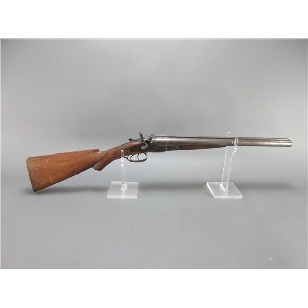 G Barlow SideXSide Coach Shotgun- 10ga- 18.75" Barrels- Engraved- Decent Condition- #NA