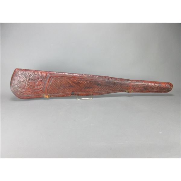 Flower And Leaf Carved Basket Stamped Scabbard- 39.5"