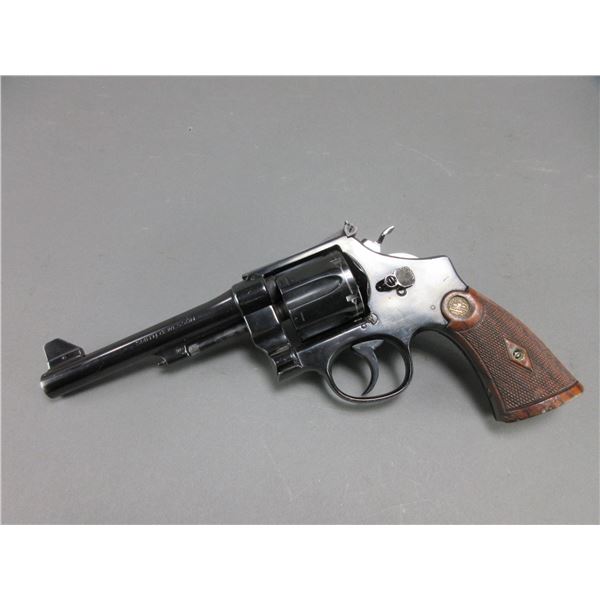 Smith And Wesson Model 1950 Revolver- .45 LC- 5.5" Barrel- Diamond Checkered Grips- Very Good Condit