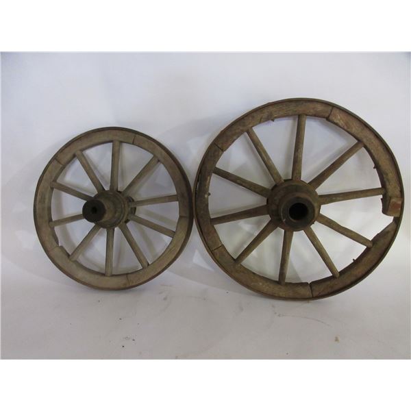 2 Wagon Wheels- 31"- 29"