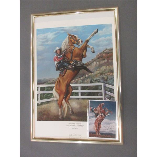 Roy Rogers And Trigger Picture By Gina Faulk From The Roy Rogers And Dale Evans Museum- Signed Print