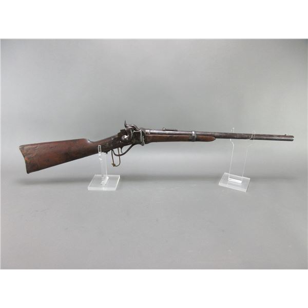 C Sharps Percussion Rifle- Pat 1852- Paper Wound Cartridge- 21" Barrel- Saddle Ring- RS Lawrence Pat