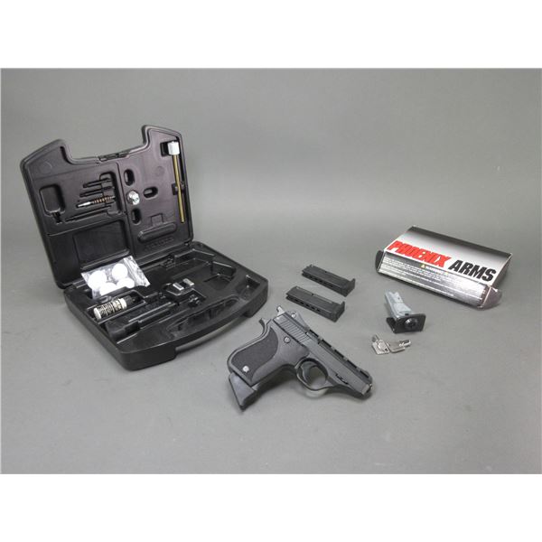 Phoenix Model HP22A Semi-Automatic Pistol- .22LR- 3" Ventilated Ribbed Barrel- 4 Mags- Hard Case- Ma