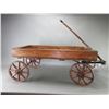 Image 3 : Early Wooden Kids Wagon With Original Spoke Wheels- 36"L X 15"H X 16"D