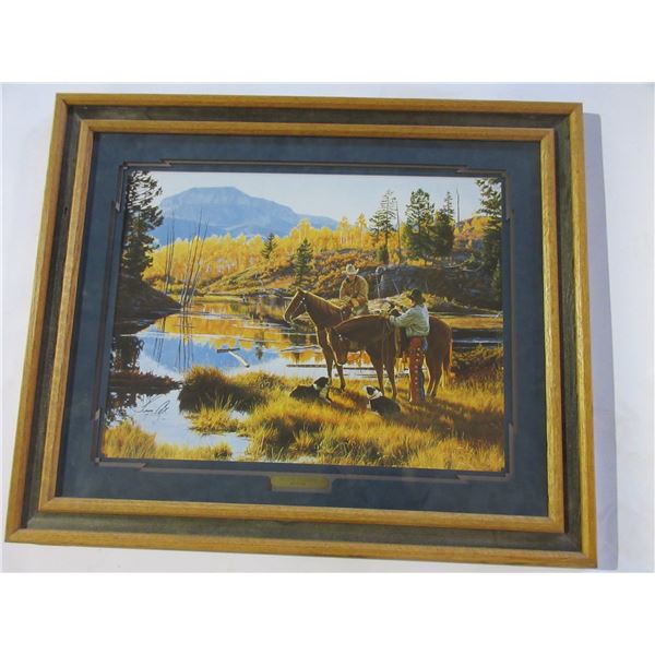 Signed Tim Cox Print- "Autumn Splendor"- 35" X 28"