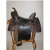 Image 1 : Old Highback Basket Stamped Saddle- 16.5" Seat- New Sheepskin And Skirts- New Tread On Stirrups- Str