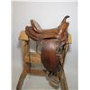 Image 5 : Marked HH Heiser Maker Denver Colo Basket Stamped Saddle- 14" Seat- Rough Sheepskin- Good Condition