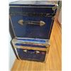 Image 2 : 2 Vintage Metal Trunks