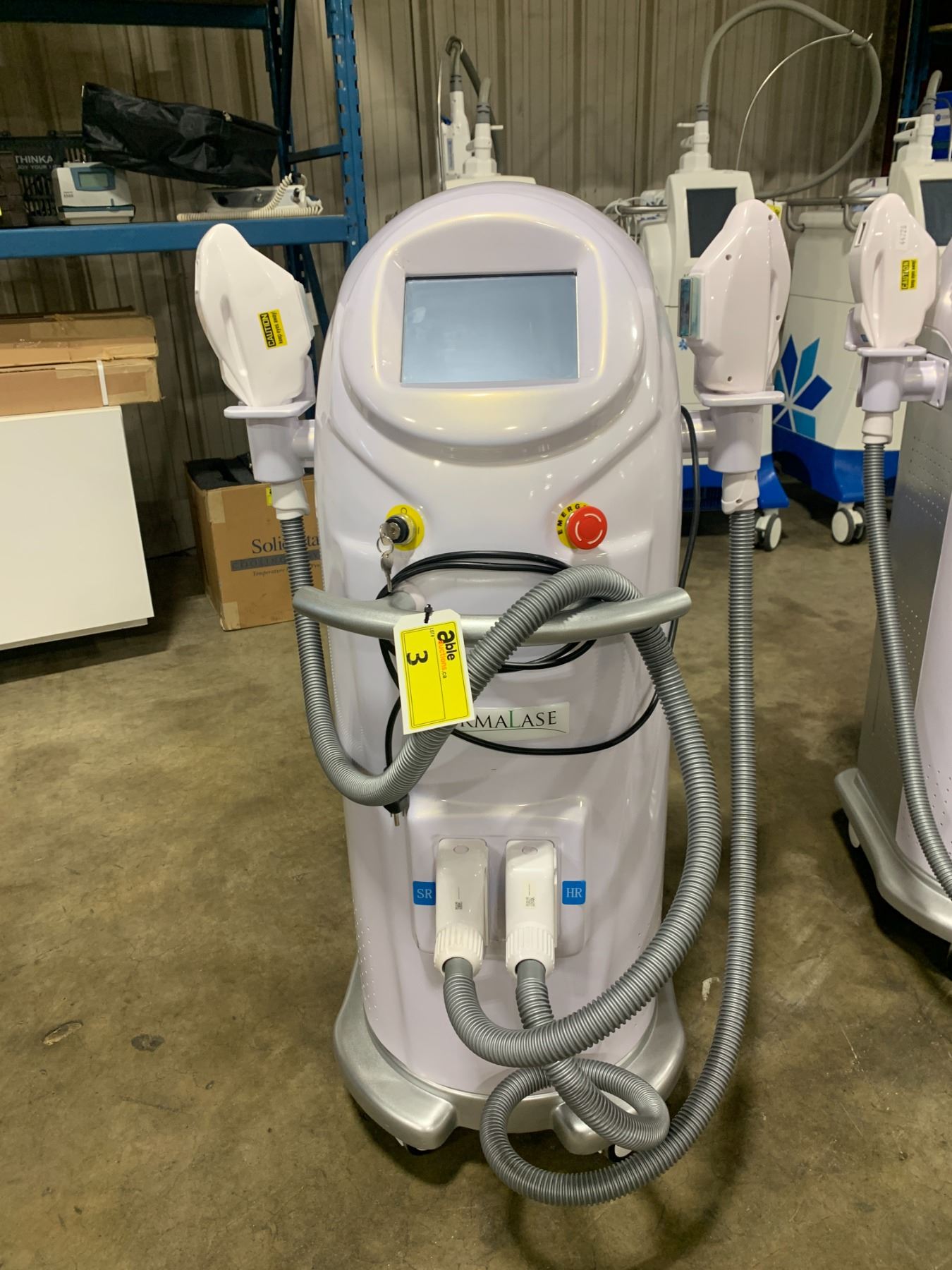 Dermalase Machine DERMALASE COMMERCIAL MOBILE IPL SKIN THERAPY SYSTEM WITH TWO HAND ...