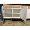 Image 2 : WHITE COMMERCIAL 3 DOOR PRODUCT STORAGE CABINET 70"W X 18"D X 23 1/2"H