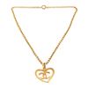 Image 2 : Chanel Gold CC Heart Pendant Nacklace