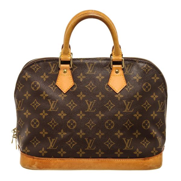 Louis Vuitton Brown Monogram Canvas Alma PM Satchel Bag