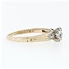 Image 5 : Antique 18K & 14K Gold Old European Diamond Solitaire Engagement or Promise Ring