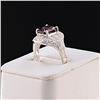 Image 2 : 2.39 ctw Purplish Pink Spinel and 0.23 ctw Diamond Platinum Ring