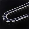Image 3 : 134.48 ctw Blue Sapphire and 14.82 ctw Diamond 14K White Gold Necklace