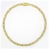 Image 5 : Vintage Chimento 18K Tri Color Gold 1.05 ctw Diamond 15" Collar Choker Necklace