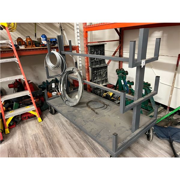 Pipe Rack Module Dolley ULINE ROLLING PIPE DOLLY-MOBILE BAR & PIPE RACK 72X36X60