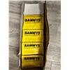 Image 2 : BIN WITH ASSORTED GAUGES, PIPE FITTINGS, 10 BOXES OF SAMMYS THREADED ROD ANCHORING SYSTEMS,