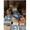 Image 8 : GROUP LOT PALLET OF COBRA CLAMPS (ASSORTED SIZES) APPROX 1000+ PIECES. PAIL OF HYPOCHLOR 12,