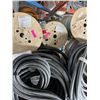 Image 8 : 2 SHELVES ASSORTED DUCTING COMPONENTS, SUPPORT WIRE, FLEXIBLE WIRING CONDUIT,