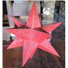 Image 1 : Large Red Hanging Star 34"H