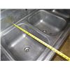 Image 12 : Metal 3-Basin Sink w/ Dual Sideboards (no faucet) 90"x26"x44"H