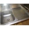 Image 4 : Metal 3-Basin Sink w/ Dual Sideboards (no faucet) 90"x26"x44"H
