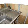 Image 4 : Metal 3-Basin Sink w/ Dual Sideboards (no faucet) 90"x26"x44"H