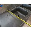 Image 9 : Metal 3-Basin Sink w/ Dual Sideboards (no faucet) 90"x26"x44"H