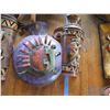 Image 4 : Qty 3 Lightweight Metal Mexican Wall Hangings: Gecko, Sunshine, Kokopelli & Jar, Misc Sizes