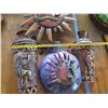 Image 5 : Qty 3 Lightweight Metal Mexican Wall Hangings: Gecko, Sunshine, Kokopelli & Jar, Misc Sizes