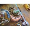 Image 4 : Qty 3 Lightweight Metal Mexican Wall Hangings: Gecko, Kokopelli & Jars, Misc Sizes