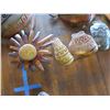 Image 3 : Qty 5 Lightweight Metal Mexican Wall Hangings:  Sunshine & Jars, Misc Sizes