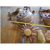 Image 6 : Qty 5 Lightweight Metal Mexican Wall Hangings:  Sunshine & Jars, Misc Sizes