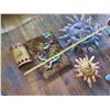 Image 5 : Qty 3 Lightweight Metal Mexican Wall Hangings: Gecko, Sunshine & Jar, Misc Sizes