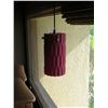 Image 4 : Qty 5 Hanging Cylinder Lamps 8"L