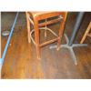 Image 5 : Qty 5 Square Wooden Tables 30"x30"x42"H w/ 10 Chairs