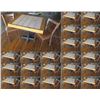 Image 1 : Qty 22 Wooden Tables 30"x37"x31"H w/ 65 Chairs 16"x16"x34"H