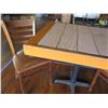 Image 5 : Qty 22 Wooden Tables 30"x37"x31"H w/ 65 Chairs 16"x16"x34"H