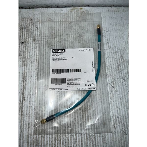 Siemens #6VX1875-5DE30 R-SMA/SMA MALE/MALE Flexible Connection Cable - Length 0.3M