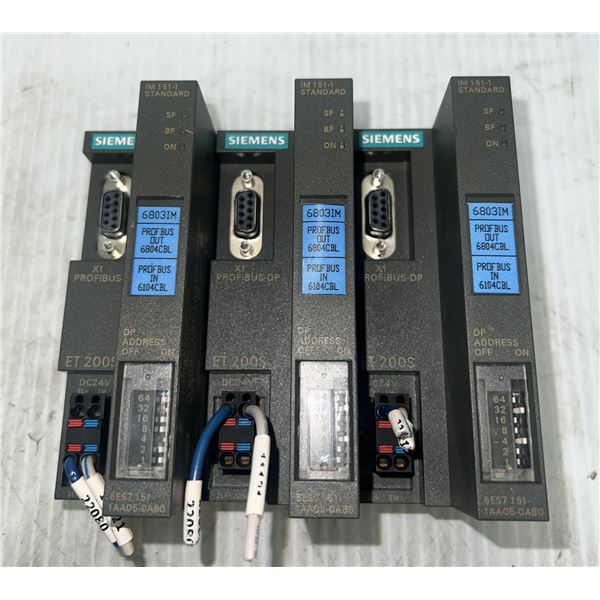 (3) Siemens #6ES7 151-1AA05-0AB0 Simatic S7 Modules