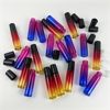 Image 1 : Lot of 18 NEW Mixed Colored Glass Roller Bottles 10ml + Additional Parts