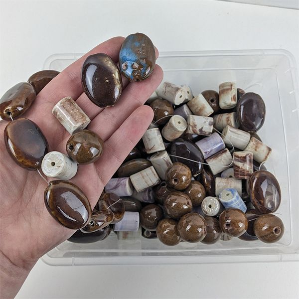 Large Lot of Various Ceramic Beads