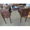 Image 5 : Solid Wood Vanity Dressing Table with Mirror 65" x 44" x 19"