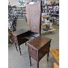 Image 7 : Solid Wood Vanity Dressing Table with Mirror 65" x 44" x 19"