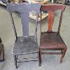 Image 1 : Set of 2 Vintage Wood Chairs
